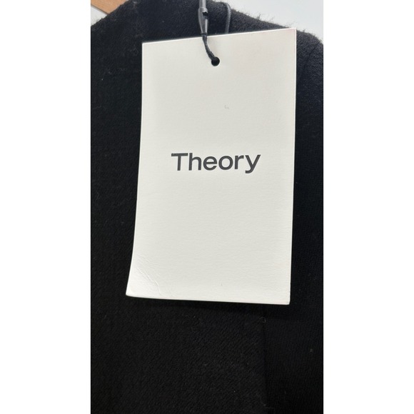 Theory Dress Kamillina Women 4 Black Wool Long Sleeve Minimalist Career New - Picture 5 of 14